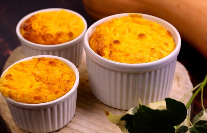 Réaliser un soufflé à la courge butternut et semoule de millet